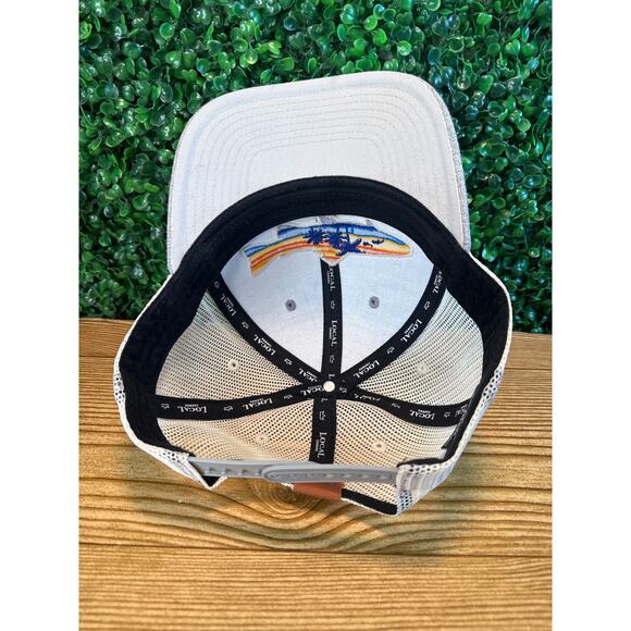 Local Crowns Fish Collection Island Views Trucker Snapback Hat Heathered Gray - Picture 6 of 7